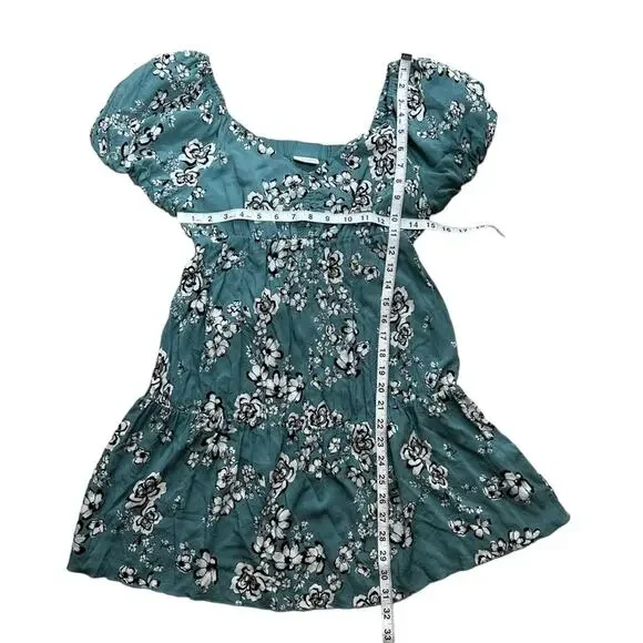 Abound Floral Puff Sleeve Dress Size Small - Picture 4 of 9